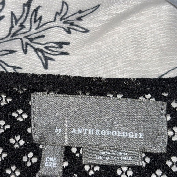 Anthropologie Black and White Crochet Top - Picture 4 of 4